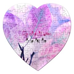 Magic Leaves Jigsaw Puzzle (heart) by Brittlevirginclothing