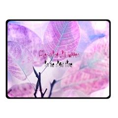 Magic Leaves Fleece Blanket (small) by Brittlevirginclothing