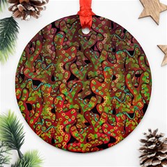 Red corals Ornament (Round) 