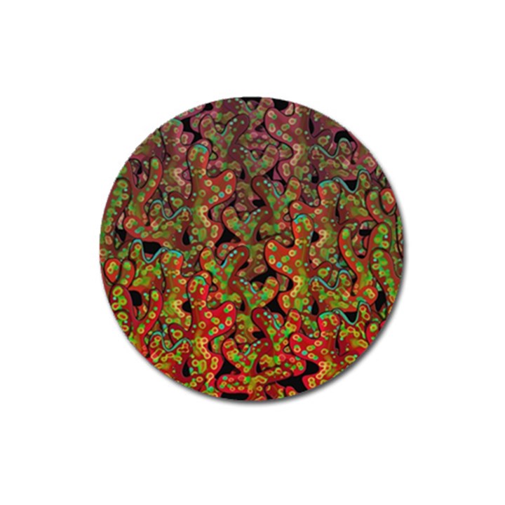 Red corals Magnet 3  (Round)