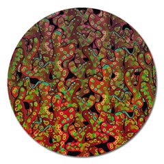 Red corals Magnet 5  (Round)