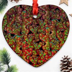 Red corals Heart Ornament (2 Sides)