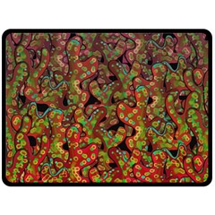 Red Corals Double Sided Fleece Blanket (large)  by Valentinaart