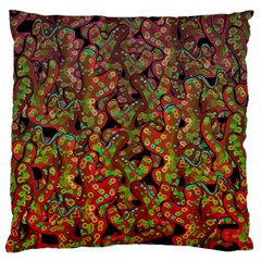 Red Corals Large Flano Cushion Case (one Side) by Valentinaart