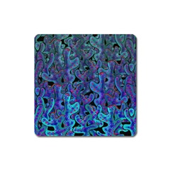 Blue Coral Square Magnet by Valentinaart