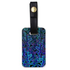 Blue Coral Luggage Tags (one Side)  by Valentinaart