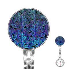 Blue Coral Stainless Steel Nurses Watch by Valentinaart