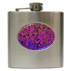 Purple Corals Hip Flask (6 Oz) by Valentinaart