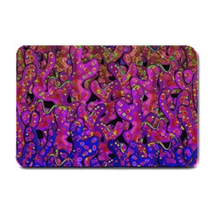 Purple Corals Small Doormat  by Valentinaart