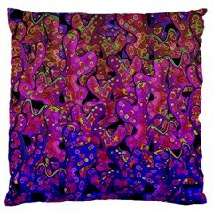 Purple Corals Large Cushion Case (one Side) by Valentinaart