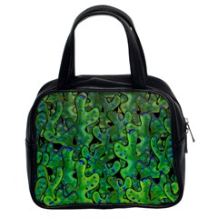 Green Corals Classic Handbags (2 Sides) by Valentinaart