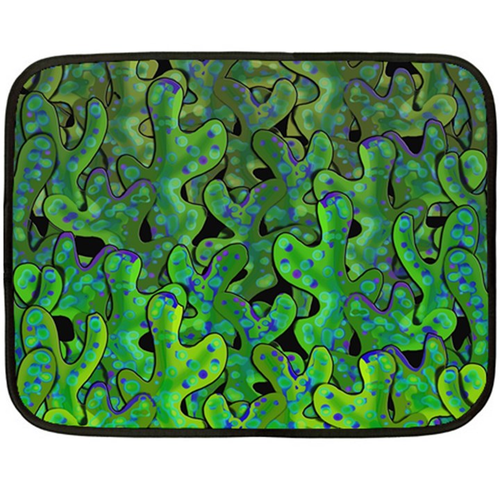 Green corals Fleece Blanket (Mini)