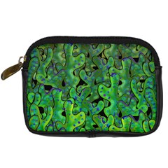 Green Corals Digital Camera Cases by Valentinaart