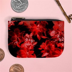 Red Flower  Mini Coin Purses by Brittlevirginclothing