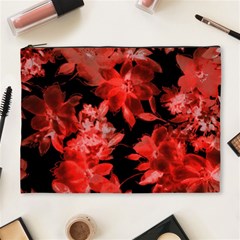 Red Flower  Cosmetic Bag (xl) by Brittlevirginclothing