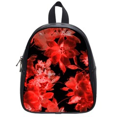 Red Flower  School Bags (small)  by Brittlevirginclothing