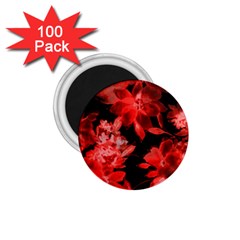 Red Flower  1 75  Magnets (100 Pack)  by Brittlevirginclothing