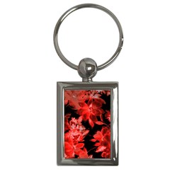 Red Flower  Key Chains (rectangle)  by Brittlevirginclothing