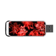 Red Flower  Portable Usb Flash (two Sides) by Brittlevirginclothing