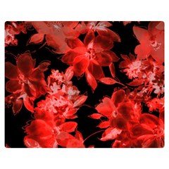 Red Flower  Double Sided Flano Blanket (medium)  by Brittlevirginclothing