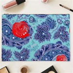 Red pearled roses Cosmetic Bag (XXL)  Front