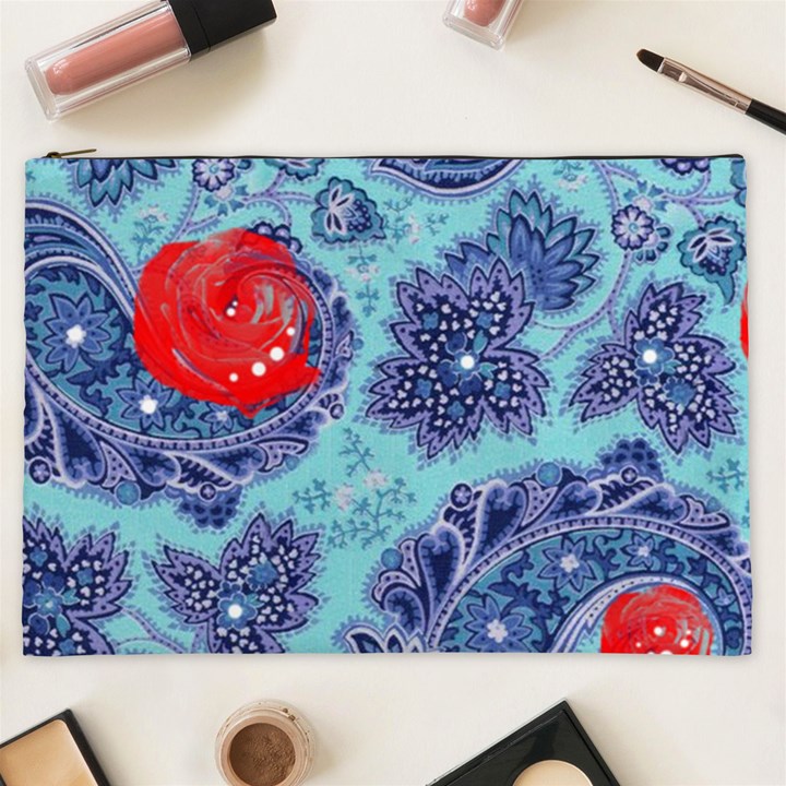 Red pearled roses Cosmetic Bag (XXL) 