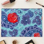 Red pearled roses Cosmetic Bag (XXL)  Back