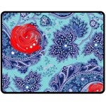 Red pearled roses  Fleece Blanket (Medium)  60 x50  Blanket Front