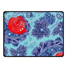 Red Pearled Roses  Fleece Blanket (small) by Brittlevirginclothing