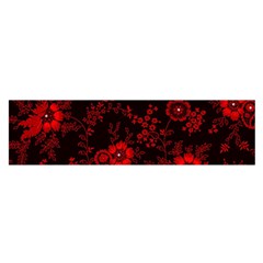 Small Red Roses Satin Scarf (oblong) by Brittlevirginclothing