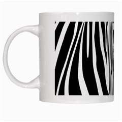 Animal Cute Pattern Art Zebra White Mugs