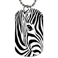 Animal Cute Pattern Art Zebra Dog Tag (two Sides) by Amaryn4rt