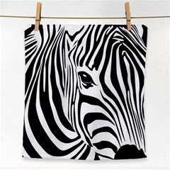 Animal Cute Pattern Art Zebra Face Towel by Amaryn4rt