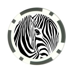 Animal Cute Pattern Art Zebra Poker Chip Card Guards (10 Pack)  by Amaryn4rt