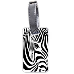 Animal Cute Pattern Art Zebra Luggage Tags (one Side)  by Amaryn4rt