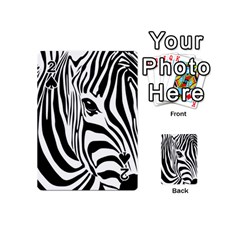 Animal Cute Pattern Art Zebra Playing Cards 54 (mini)  by Amaryn4rt