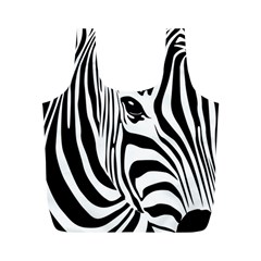 Animal Cute Pattern Art Zebra Full Print Recycle Bags (m)  by Amaryn4rt