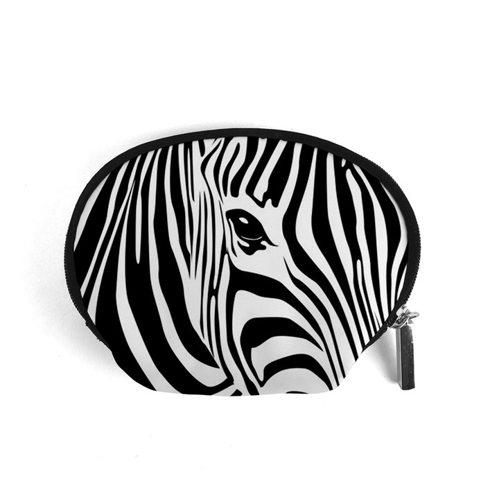 Animal Cute Pattern Art Zebra Accessory Pouches (Small) 