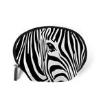 Animal Cute Pattern Art Zebra Accessory Pouches (Small)  Back