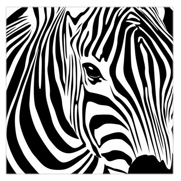 Animal Cute Pattern Art Zebra Large Satin Scarf (Square)