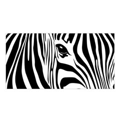 Animal Cute Pattern Art Zebra Satin Shawl by Amaryn4rt