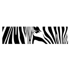 Animal Cute Pattern Art Zebra Satin Scarf (oblong) by Amaryn4rt