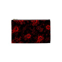 Small Red Roses Cosmetic Bag (small)  by Brittlevirginclothing