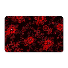 Small Red Roses Magnet (rectangular) by Brittlevirginclothing