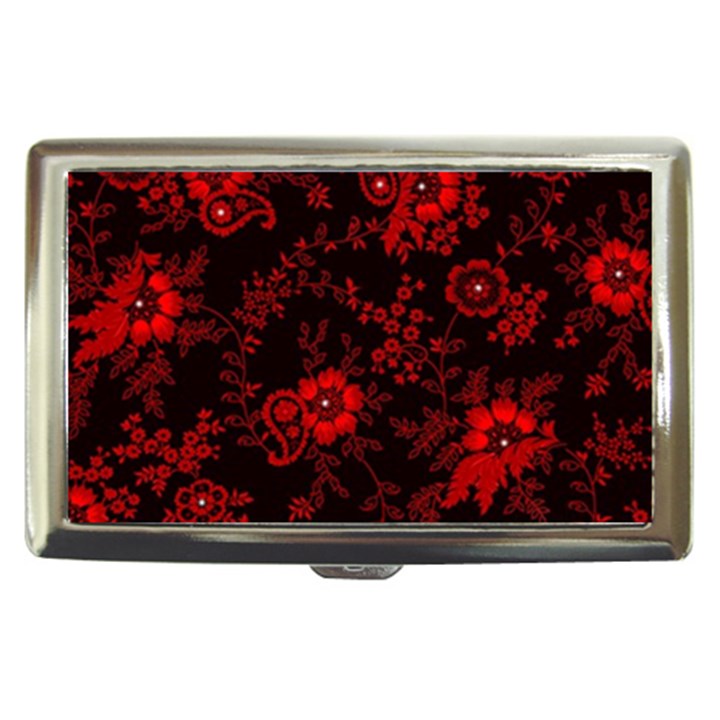 Small Red Roses Cigarette Money Cases