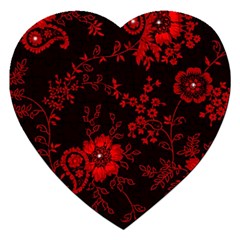 Small Red Roses Jigsaw Puzzle (heart) by Brittlevirginclothing