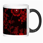 Small Red Roses Morph Mugs Right