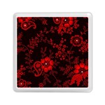 Small Red Roses Memory Card Reader (Square)  Front