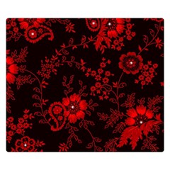 Small Red Roses Double Sided Flano Blanket (small)  by Brittlevirginclothing