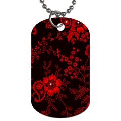 Small Red Roses Dog Tag (one Side)